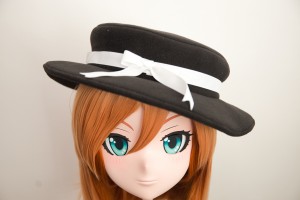 Black with White Ribbon