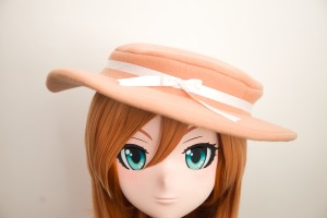 Short Brown with White Ribbon