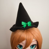 Black with Green Ribbon
